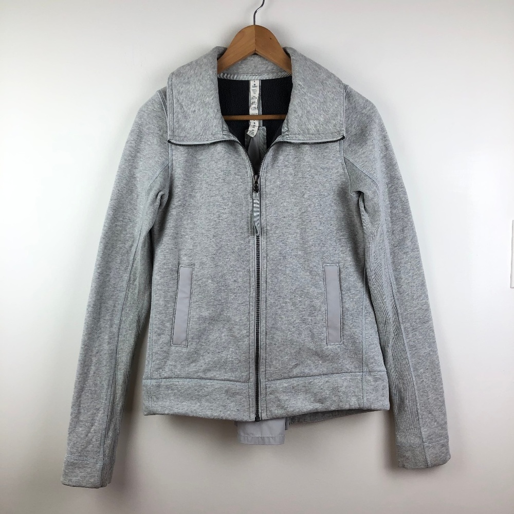 LULULEMON En Route Jacket Heathered Light Gray 6